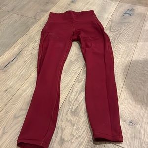 Lululemon red leggings